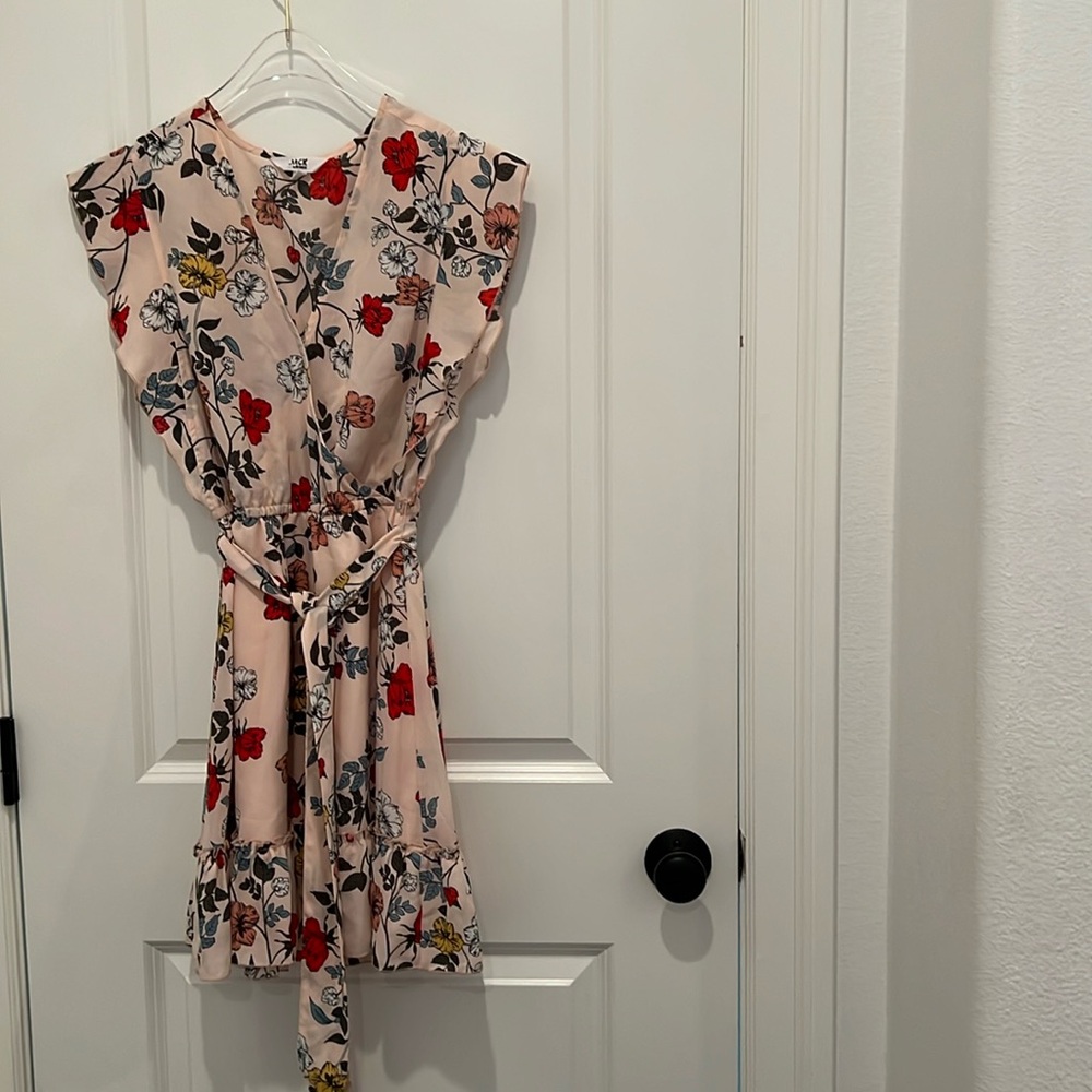 The Jack by BB Dakota Ok Cupid midi pink floral is your go-to for everything.